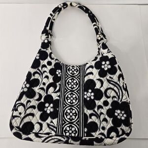 Vera Bradley Day & Night Floral Flower Print Fabric Y2k Hobo Shoulder Bag Purse